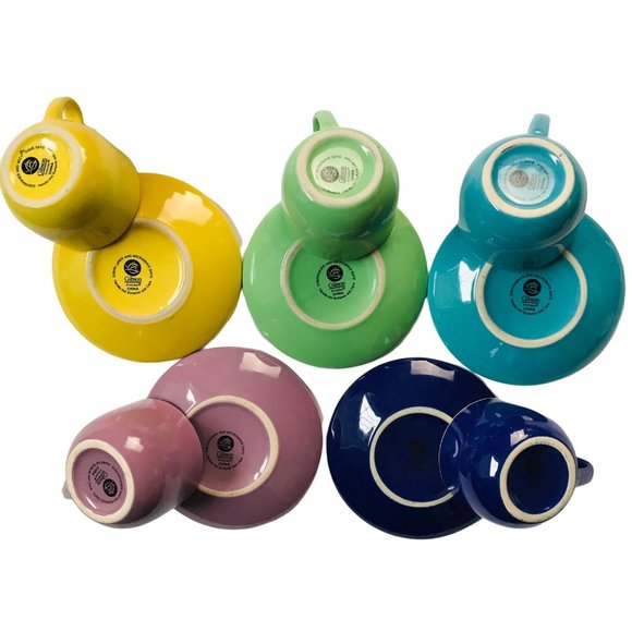 Gibson Mini Tea Coffee Espresso Cup & Saucer Collectible Demitasse 5 sets - Picture 4 of 11